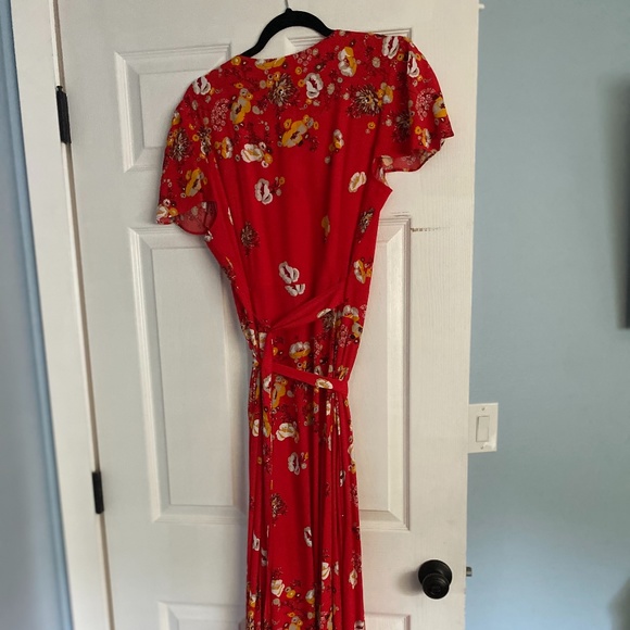 FREE PEOPLE wraparound dress sz lg like new condition - Picture 1 of 4